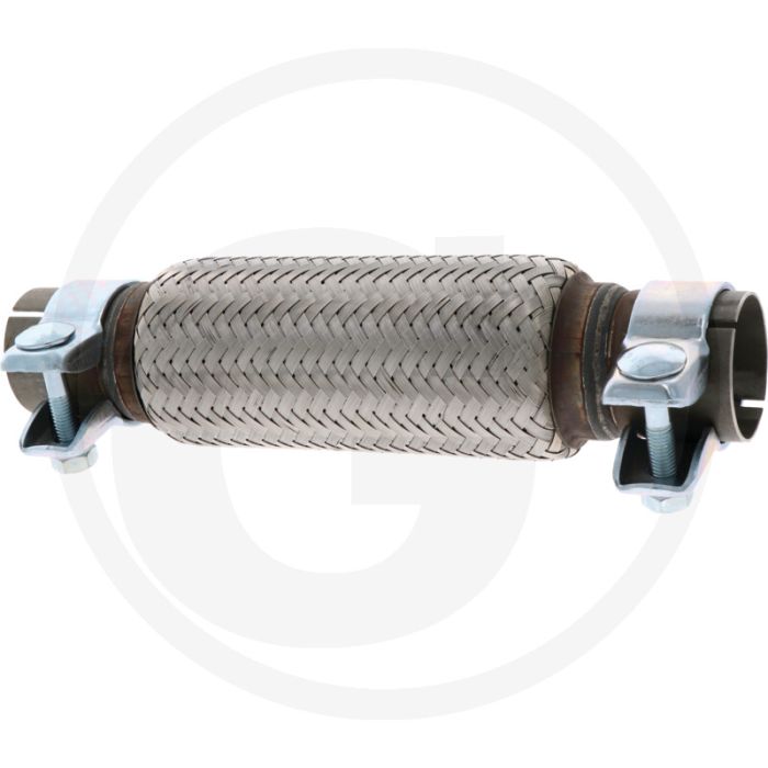 Flexibele buisverbinding 300mm (Ø50,5mm) (met sleuf en klemmen)