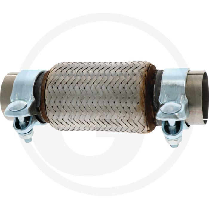 Flexibele buisverbinding 250mm (Ø60,5mm) (met sleuf en klemmen)