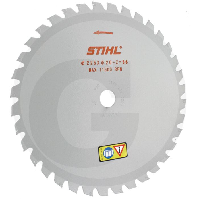 Stihl Bosmaaiermes 36-tands 225mm - 20mm gat