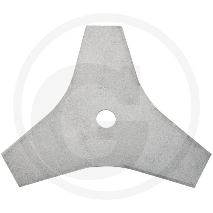 Lames de tondeuse à gazon à 3 dents, 280 mm (2,0 mm) - alésage de 25,4 mm