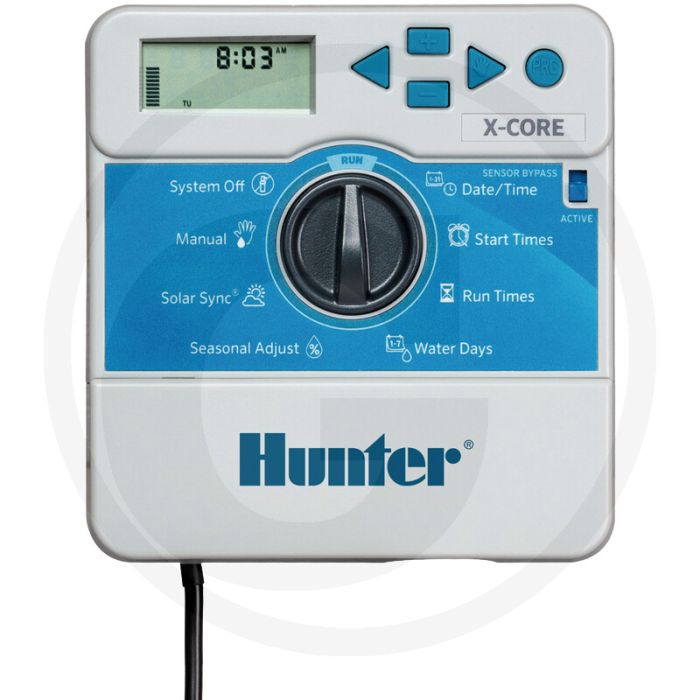 Ordinateur d'irrigation Hunter x-core 4 zones intérieures 230v-24v