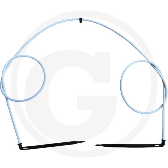Netafim 2-fold manifold microhose, dripper curved - 2 x 80 cm, 3/5mm pe microhose