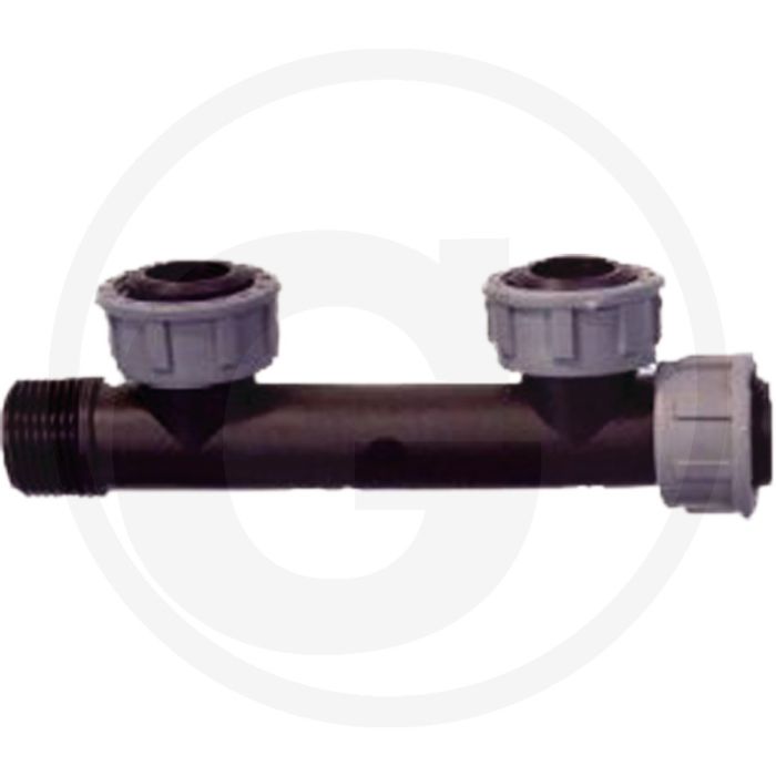 Tavlit 3-voudige verdeler - 1" ag, 3x 1” binnendraad
