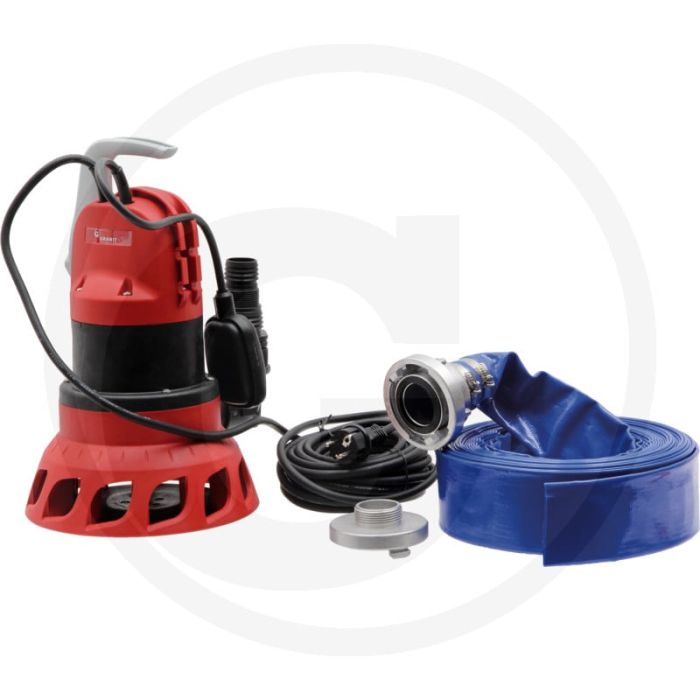 Noodgevallenkit met dompelpomp d-320 - opbrengst: 19200 l/h, opvoerhoogte max: 11m, dompeldiepte max: 7m