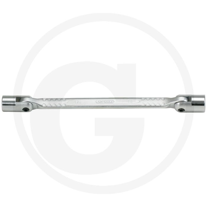 Ks tools classic dubbele gewrichtsleutel, 6 x 7 mm - flanktraction-profil, gelenk, schwenkbereich - 198 mm Ks tools classic dubbele gewrichtsleutel, 6 x 7 mm - flanktraction-profil, gelenk, schwenkbereich - 198 mm