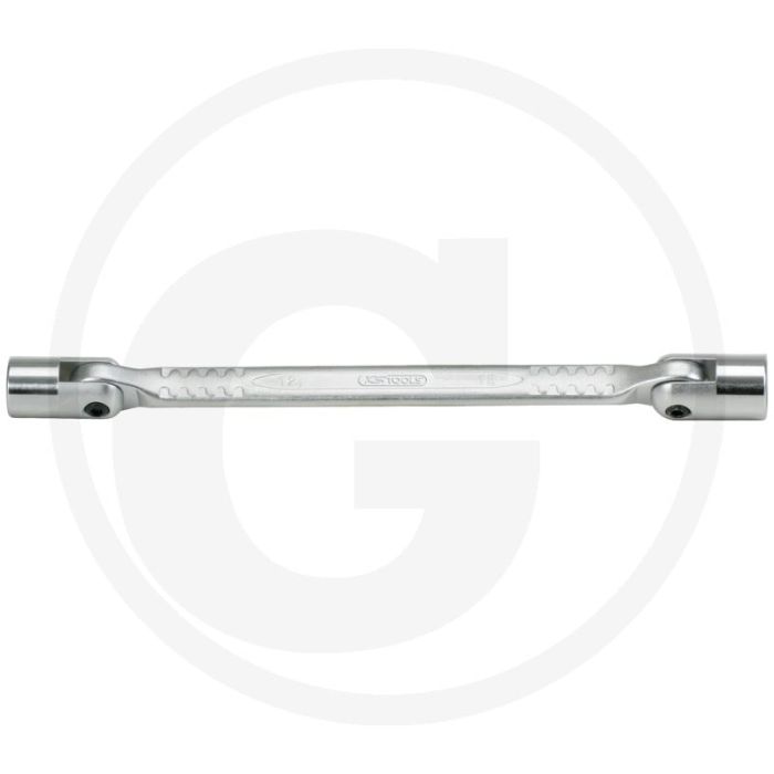 Ks tools classic dubbele gewrichtsleutel, 10 x 11 mm - flanktraction-profil, gelenk, großer schwenkbereich