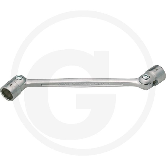 Hazet dubbele gewrichtsleutel 16 x 17 mm - chroom-vanadium