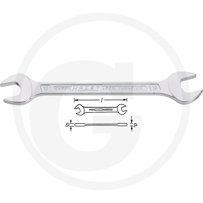 Hazet steeksleutel 1⁄2" x 9⁄16" chroom-vanadium din 895