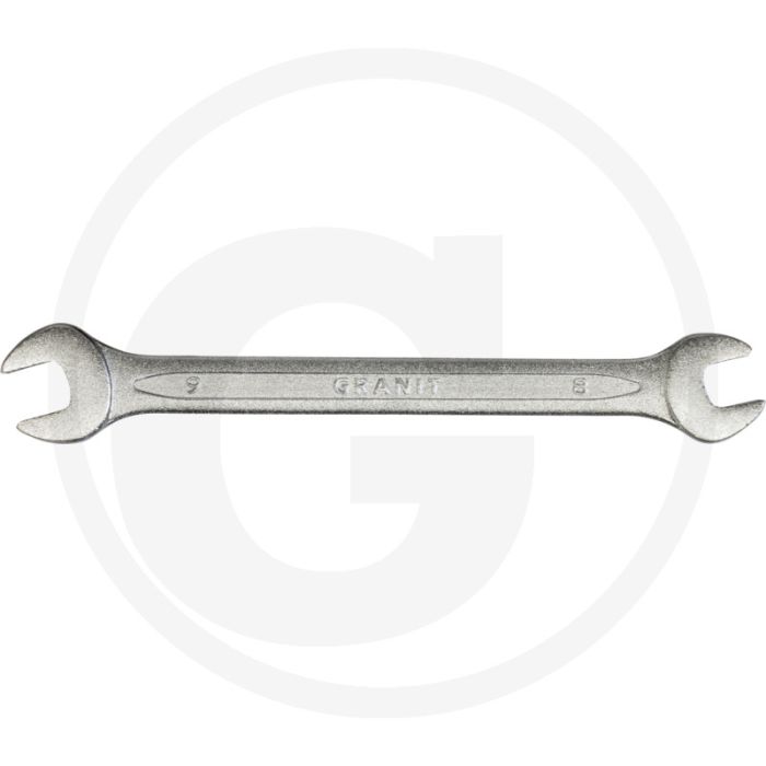 Schraubenschlüssel in schwarzer Ausführung, 8 x 9 mm - Länge 140mm