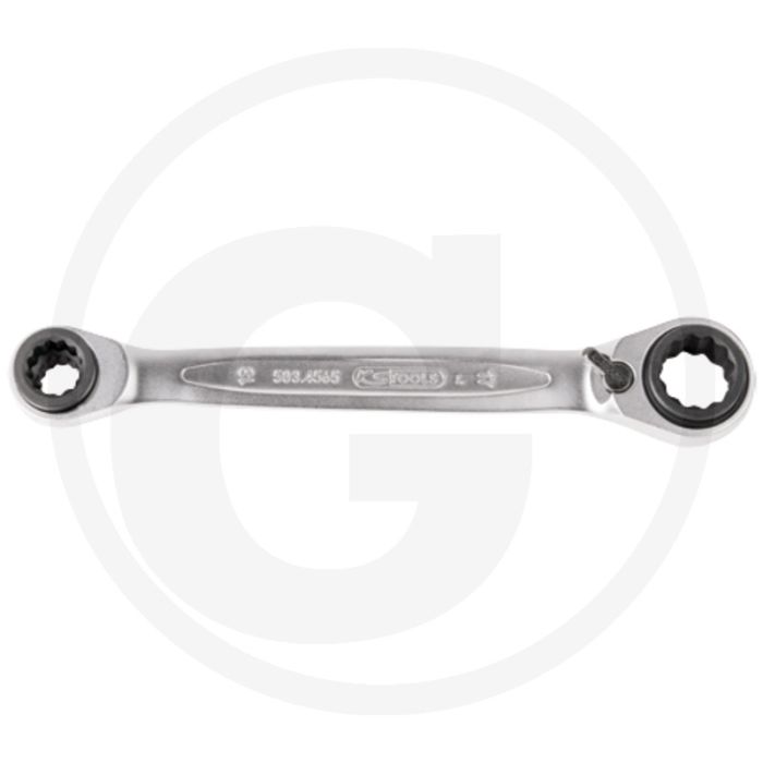 Ks tools 4 in 1 gearplus® ringratelsleutel, omsch. - sleutelmaat: 16 x 19 / 17 x 18 mm Ks tools 4 in 1 gearplus® ringratelsleutel, omsch. - sleutelmaat: 16 x 19 / 17 x 18 mm