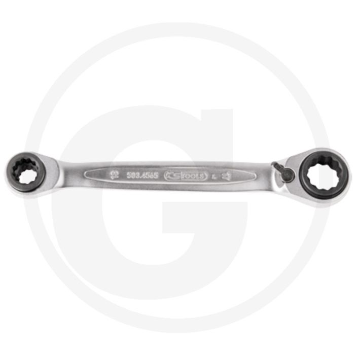 Ks tools 4 in 1 Ringratschenschlüssel, umschaltbar, 21 x 27 - 22 x 24 mm - Flankenzugprofil, 72 Zähne Ks tools 4 in 1 Ringratschenschlüssel, umschaltbar, 21 x 27 - 22 x 24 mm - Flankenzugprofil, 72 Zähne