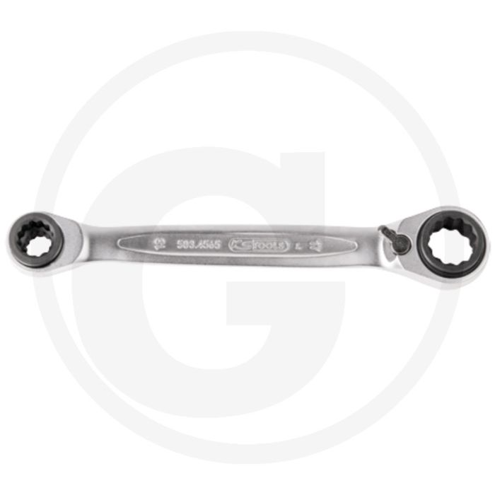 Ks tools 4 in 1 ringratelsleutel, omschakelbaar, 30 x 36 - 32 x 34 mm, 72 tanden