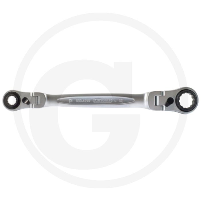 Ks tools 4 in 1 scharnier ringratelsleutel, omschakelbaar, 10 x 13 - 17 x 19 mm - met 72 tanden Ks tools 4 in 1 scharnier ringratelsleutel, omschakelbaar, 10 x 13 - 17 x 19 mm - met 72 tanden