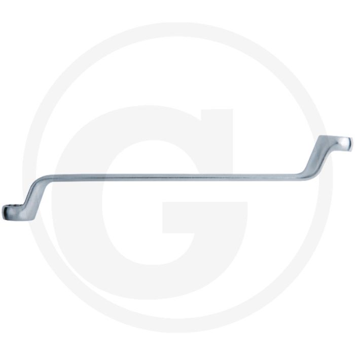 Ks tools Ringschlüssel, gebogen, 5,5 x 7 mm, 165 mm - Flankenabzugs-Profil, dünnwandig, Chrom-Vanadium