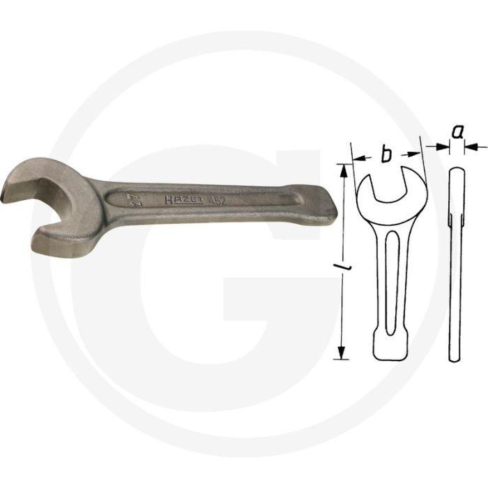Hazet steekslagsleutel type: ringsleutel 80mm