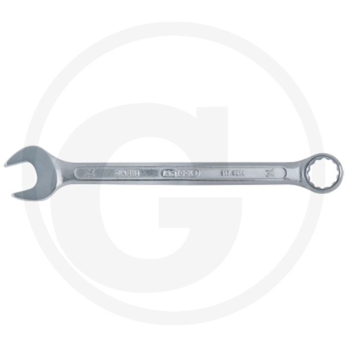 Clé à anneaux Ks tools, coudée, 46 mm - flanc traction-profil, din 3113, iso 3318, iso 7738