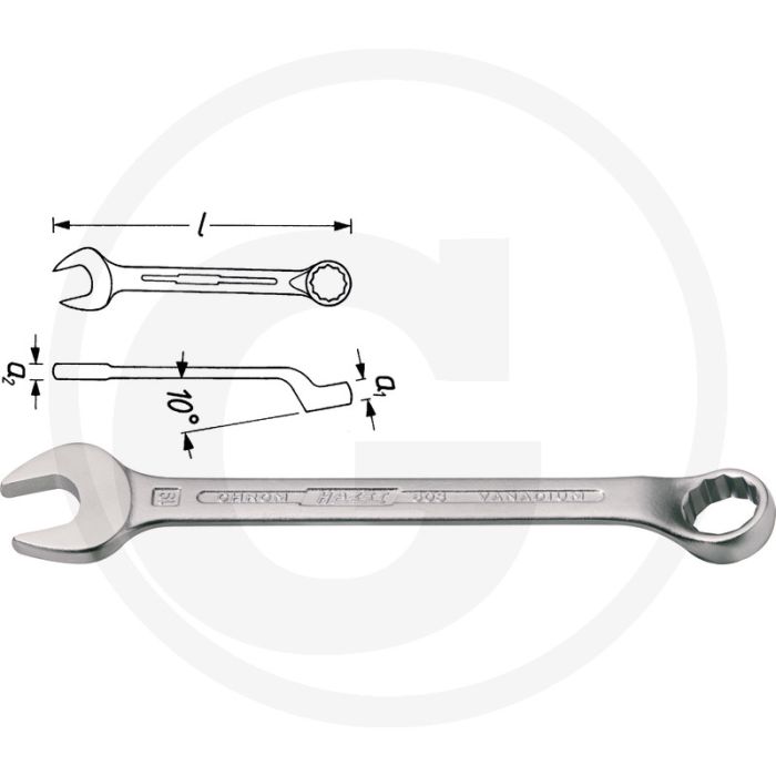 Hazet ring-steeksleutel 11mm chroom-vanadium din 3113 form b iso 3318 iso 7738 Hazet ring-steeksleutel 11mm chroom-vanadium din 3113 form b iso 3318 iso 7738