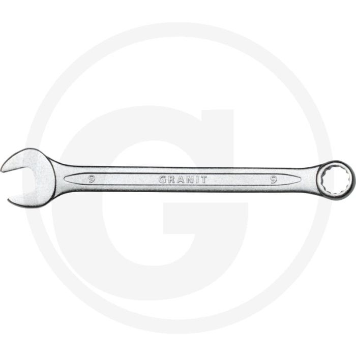 Clé à anneaux Black Edition, courbée, 9 mm, longueur 130 mm