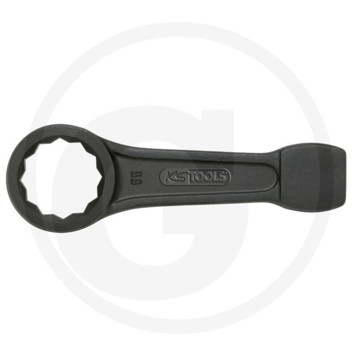 Ks tools ringslagsleutel, 36 mm - flanktraction-profil, din 7444, schlagkante, 205mm