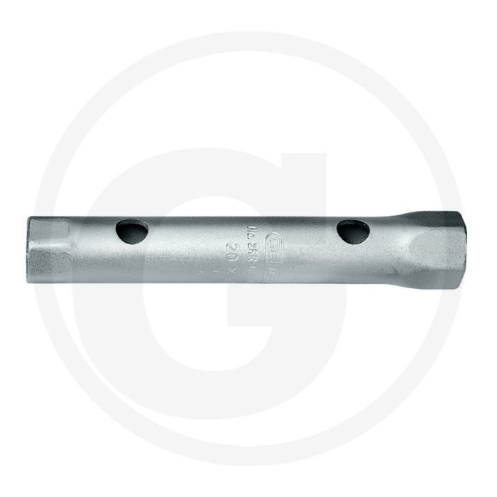Gedore gedore dubbele pijpsleutel 6 x 7 mm 110 mm lengte, verchroomd, gehard staal