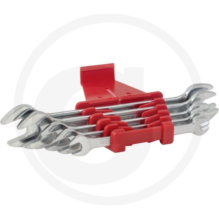 Ks tools steeksleutelset 5-delig 8-19 mm din 3110 iso 1085 10102 3318 chrome vanadium