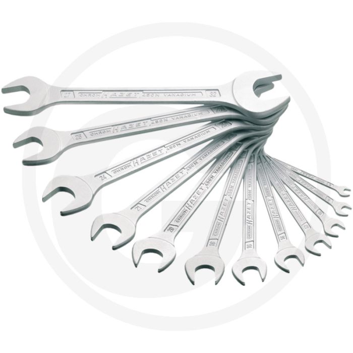 Hazet steeksleutelset 12-delig, 6 x 7 - 27 x 32 mm, chroom-vanadium