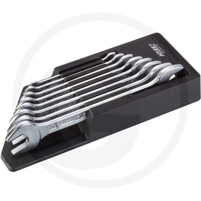 Hazet steeksleutelset 8-delig 6x7 - 21x22 mm chroom-vanadium din 3110/iso 10102