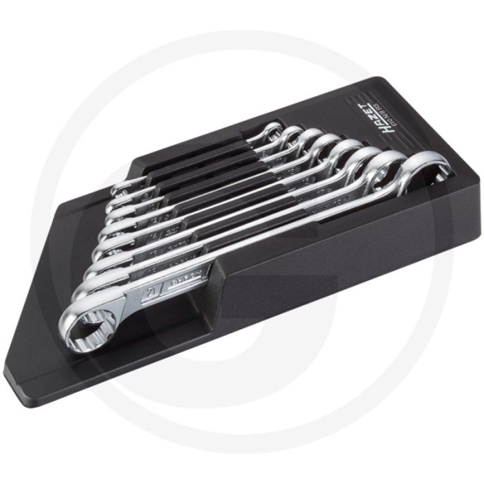 Hazet dubbele-ringsleutelset 8-delig - chroom-vanadium - 6 x 7 tot 21 x 22 mm