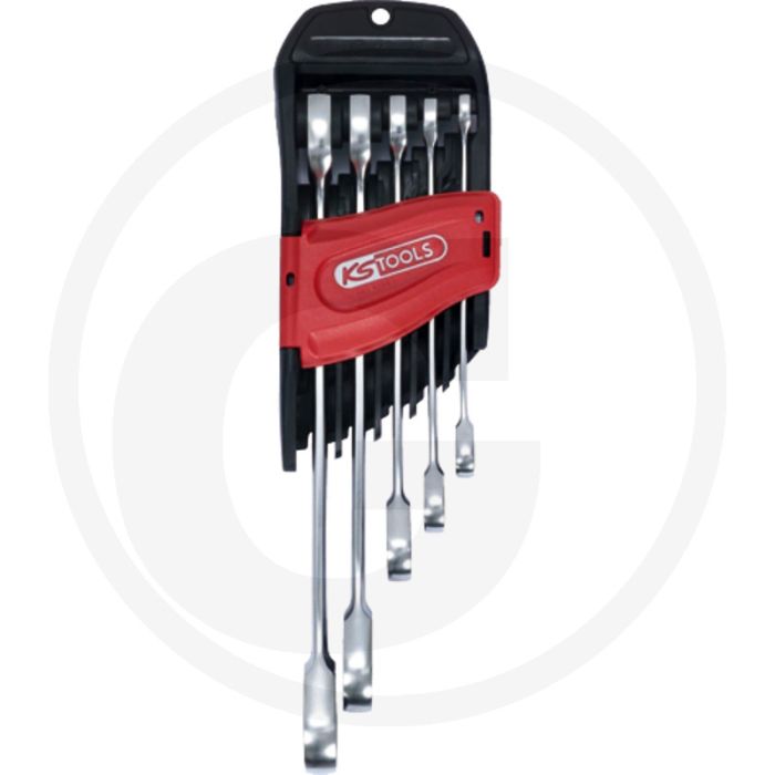 Ks tools ratschenringschlüssel-satz 5-teilig, ringratschenschlüssel, schlüsselgrößen 8-19mm Ks tools ratschenringschlüssel-satz 5-teilig, ringratschenschlüssel, schlüsselgrößen 8-19mm