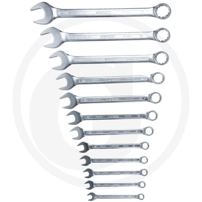 Ks tools Ringschlüsselsatz, gebogen 12-teilig 10 - 32 mm - Chrom-Vanadium Ks tools Ringschlüsselsatz, gebogen 12-teilig 10 - 32 mm - Chrom-Vanadium