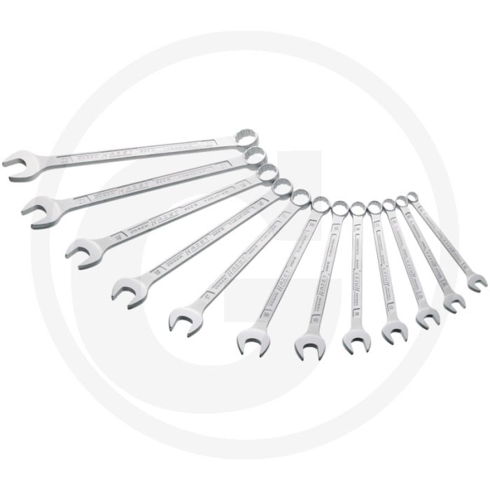 Hazet ring-steeksleutelset 12-delig 10-22 mm chroom-vanadium