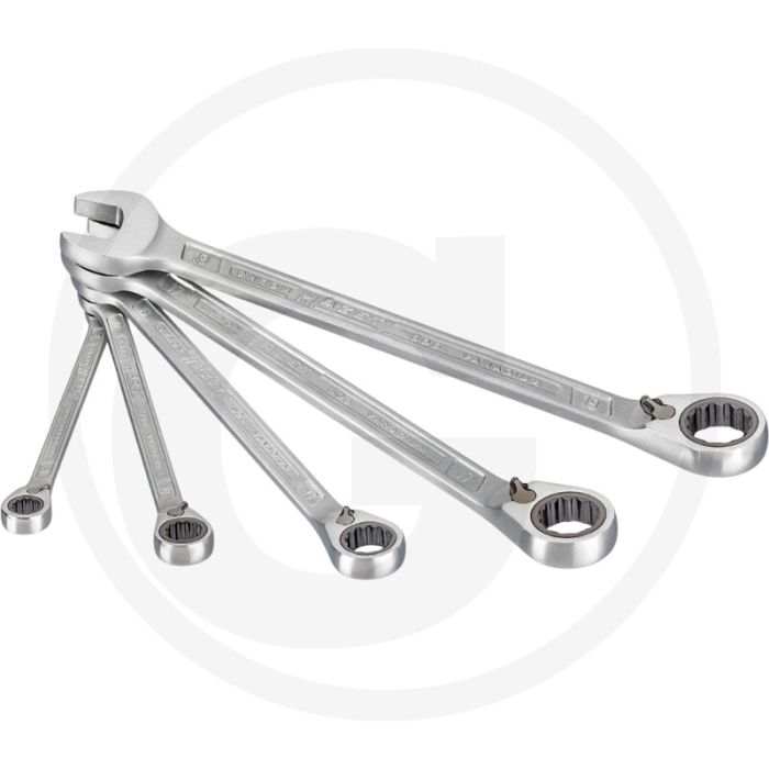 Hazet Ratschenringschlüssel-Satz 5-teilig 8-19 mm Chrom-Vanadium