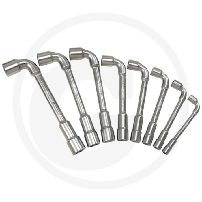 Ks tools ultimateplus dubbele pijpsleutelset, gebogen, 21-delig, 6 - 32 mm - 90° gekröpft - chrom vanadium Ks tools ultimateplus dubbele pijpsleutelset, gebogen, 21-delig, 6 - 32 mm - 90° gekröpft - chrom vanadium