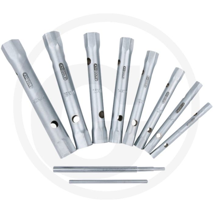 Ks tools classic pijpsleutelset, 10-delig, 6x7 - 20x22 mm, chroom vanadium Ks tools classic pijpsleutelset, 10-delig, 6x7 - 20x22 mm, chroom vanadium