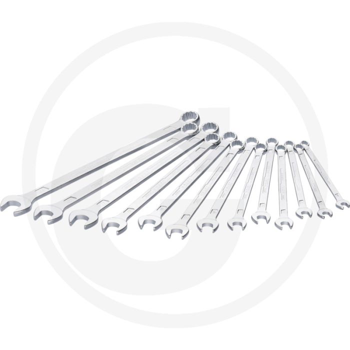 Hazet ring-steeksleutelset - extra lang, slank ontwerp, 13-delige set Hazet ring-steeksleutelset - extra lang, slank ontwerp, 13-delige set