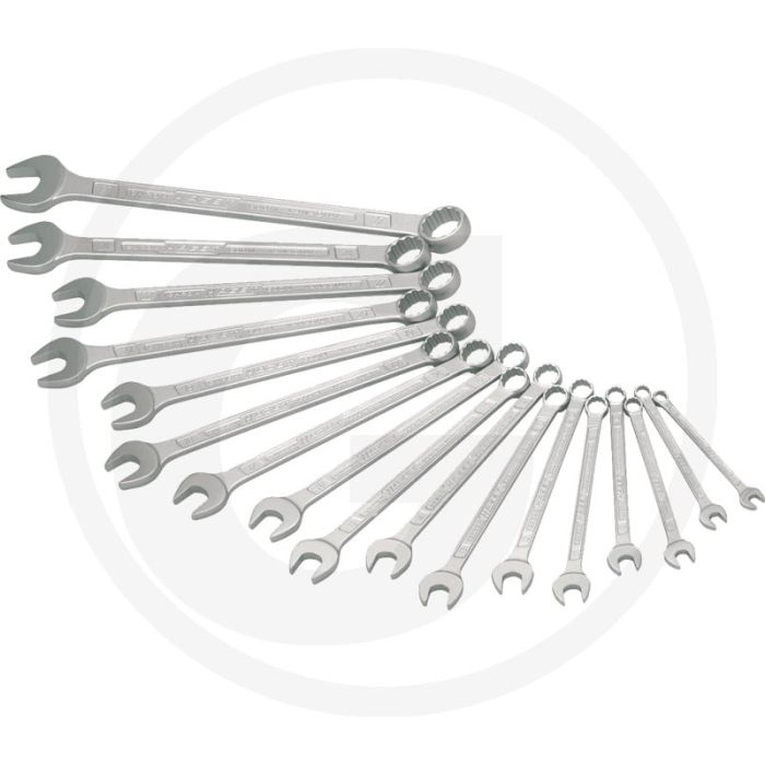 Hazet ring-steeksleutelset met 21 maten, chroom-vanadium, made in germany Hazet ring-steeksleutelset met 21 maten, chroom-vanadium, made in germany