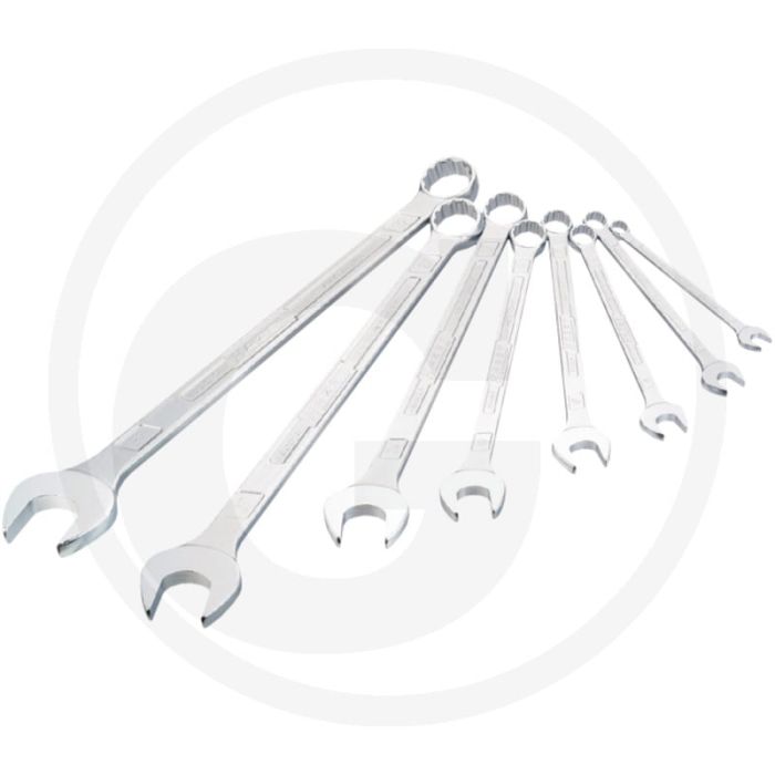 Hazet ring-steeksleutelset 8-delig, chroom-vanadium, extra lang, slank ontwerp Hazet ring-steeksleutelset 8-delig, chroom-vanadium, extra lang, slank ontwerp
