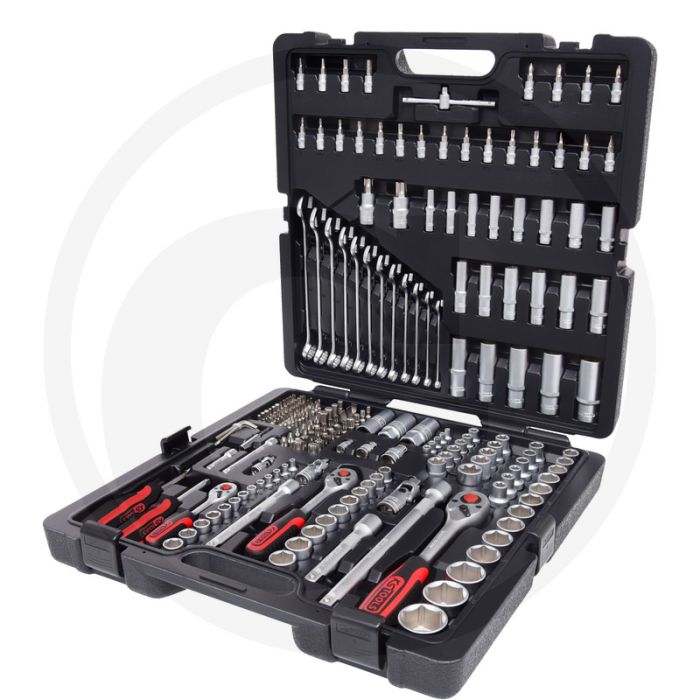 Ks tools 216-delige dopsleutelset met chroom vanadium in kunststof koffer Ks tools 216-delige dopsleutelset met chroom vanadium in kunststof koffer