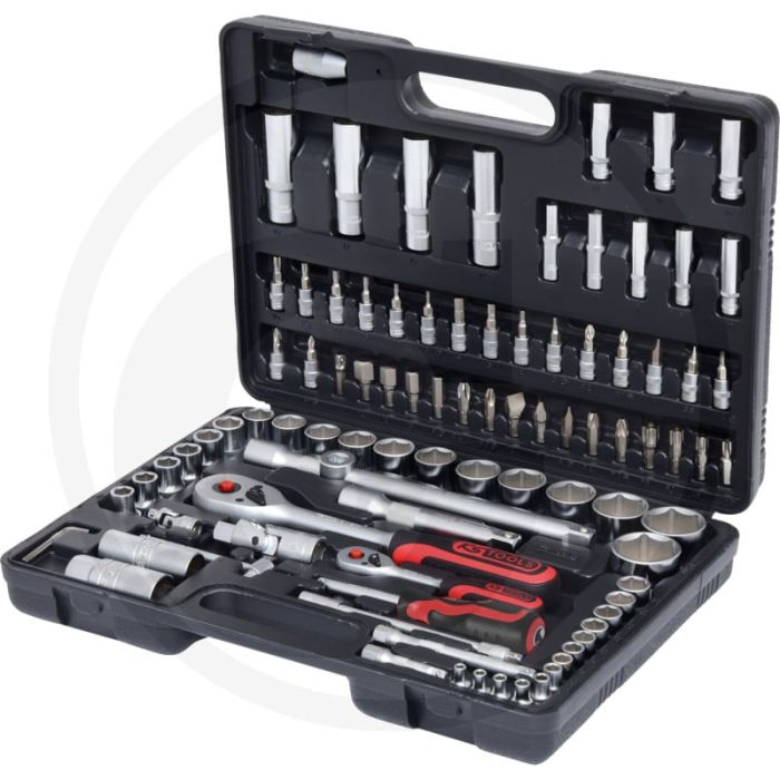 Jeu de clés à douille Ks Tools, 94 pièces, chrome-vanadium, mallette en plastique Jeu de clés à douille Ks Tools, 94 pièces, chrome-vanadium, mallette en plastique