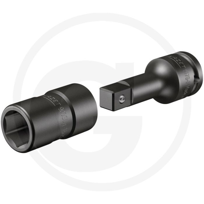 Hazet kraft - steckschlüsseleinsatz - satz, vierkant 12,5 mm (1/2"), außen-sechskant-tractionsprofil