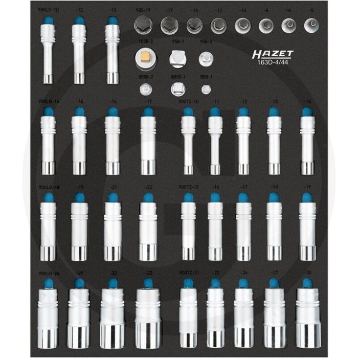 Hazet steckschlüssel-satz 44-teilig - ordnungssystem größe 1/2++ (522 x 435 mm) Hazet steckschlüssel-satz 44-teilig - ordnungssystem größe 1/2++ (522 x 435 mm)
