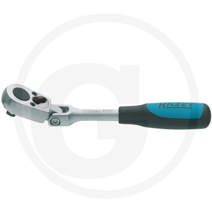 Clé à cliquet réversible Hazet avec articulation 6.3 (1/4") - longueur 135mm