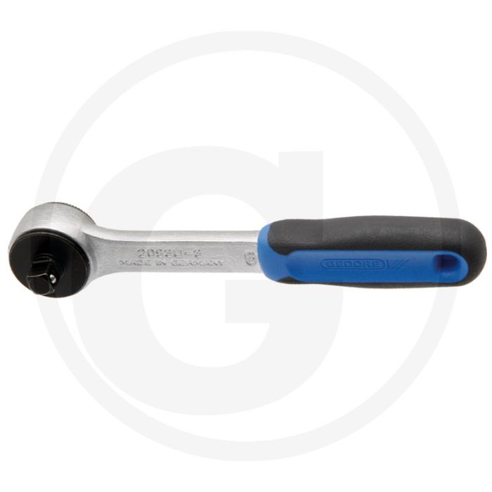 Gedore cliquet commutable denture fine 72 dents 129mm - 6.3 mm (1/4")