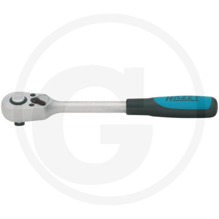 Clé à cliquet réversible Hazet 10 (3/8") - 199 mm, 30 dents, chrome vanadium