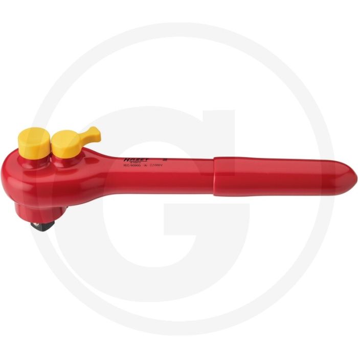 Hazet omschakelbare ratel vierkant 12,5 mm (1/2”) - 30 tanden, geïsoleerd, made in germany