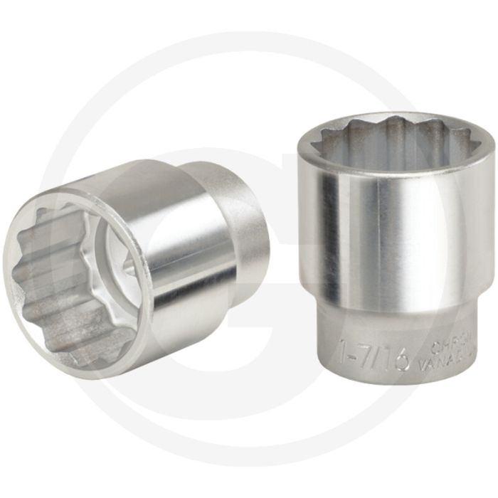 Ks tools 3/4" kort 12-kant dopsleutel, 50mm - chroom vanadium Ks tools 3/4" kort 12-kant dopsleutel, 50mm - chroom vanadium