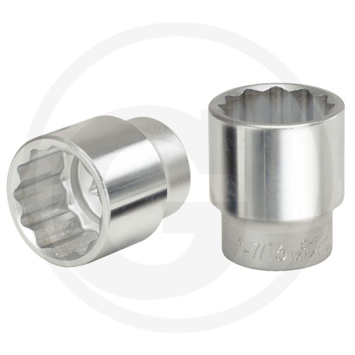 Ks tools 3/4" twaalfkant-dopsleutel, kort, 1 3/16 - 12-kant, inch, zonder bit Ks tools 3/4" twaalfkant-dopsleutel, kort, 1 3/16 - 12-kant, inch, zonder bit