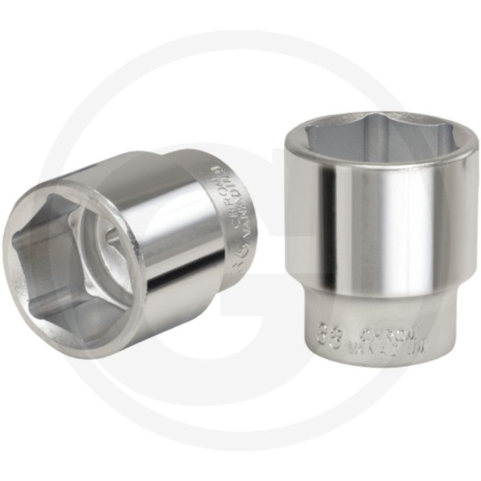 Ks tools 3/4" zeskant dopsleutel, kort, 18 mm - 6-kant, flanktraction-profil, matt satiniert Ks tools 3/4" zeskant dopsleutel, kort, 18 mm - 6-kant, flanktraction-profil, matt satiniert