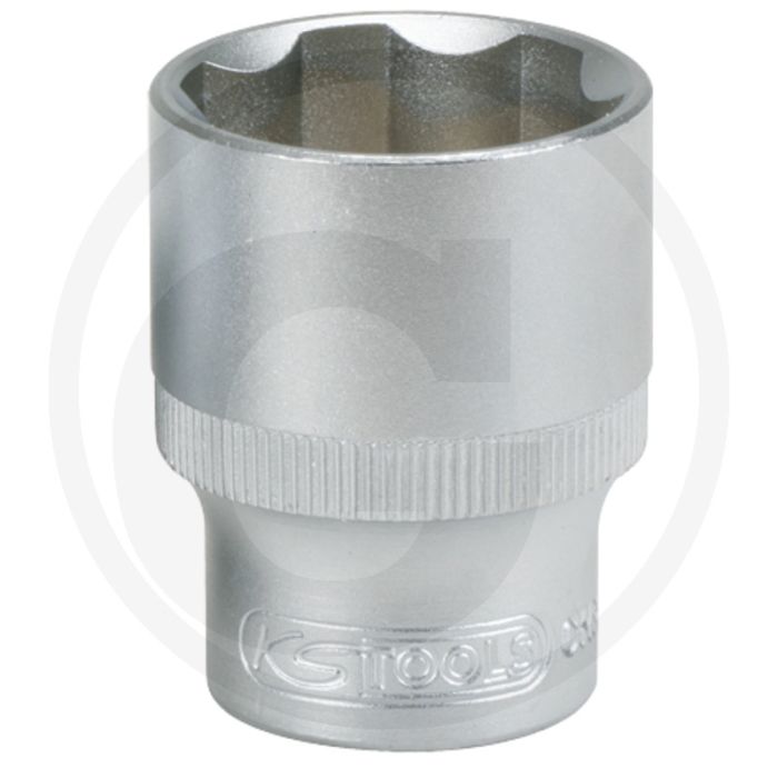 Ks tools ks tools 1/2" classic zeskant dopsleutel, 23 mm - 6-kant, flanktraction-profil, matt satiniert