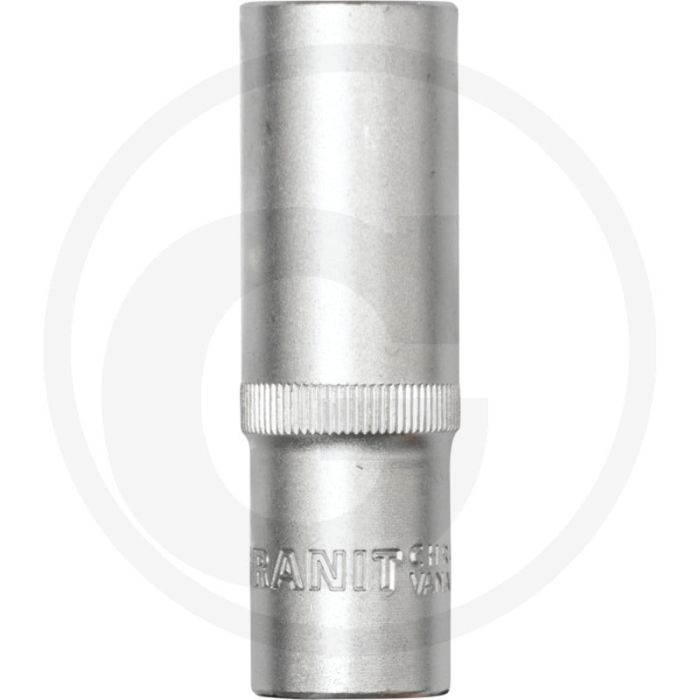 Black edition black edition 1/2" zeskant dop, lang, 17 mm - lengte 75mm